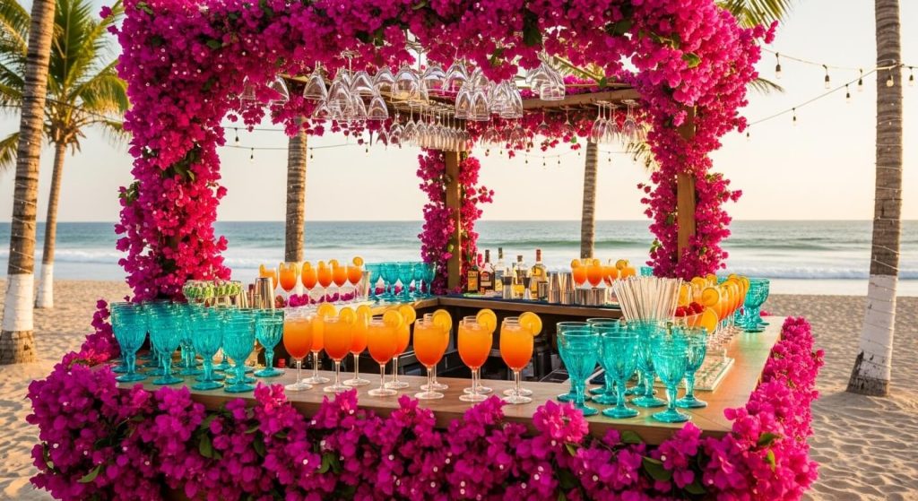 Electric Fuchsia, Turquoise, and Tangerine