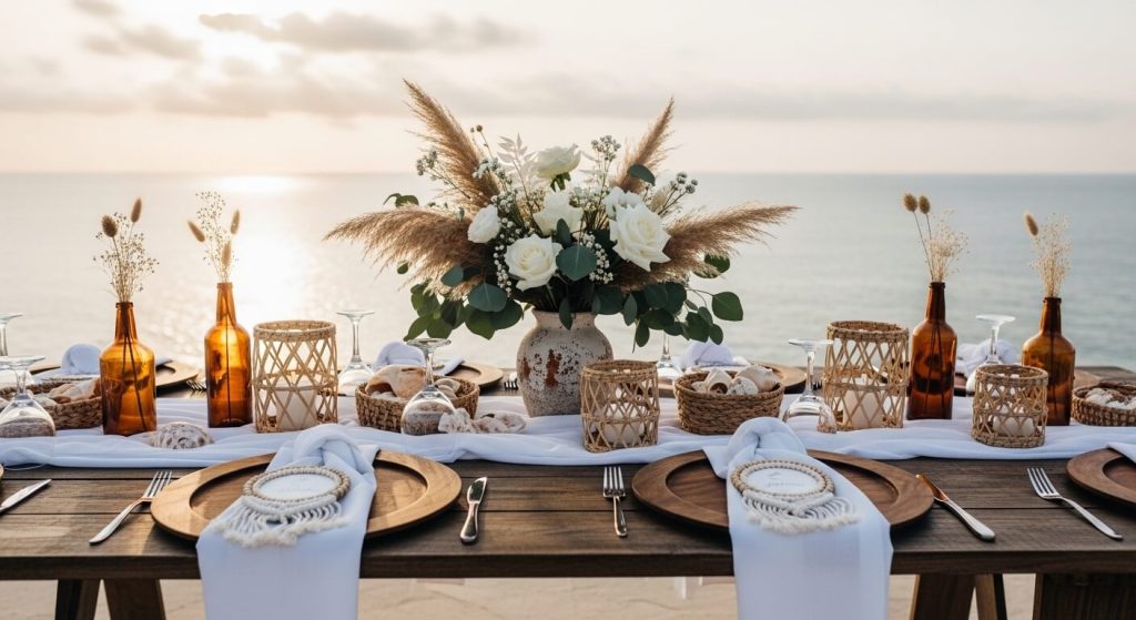 Boho Tables with Mixed Textures