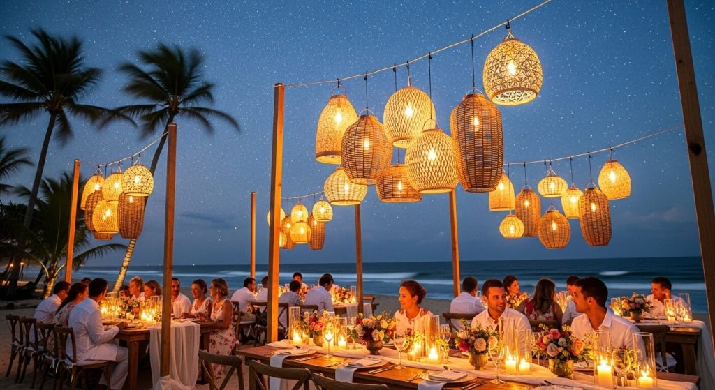 Candlelit Banquet by the Shore