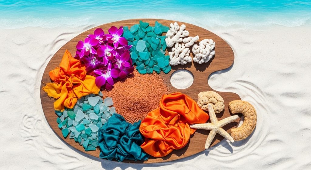 15 Tropical Beach Wedding Color Palettes for Every Season